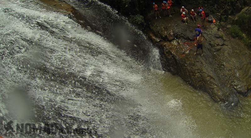 Staring Down From Where I Have To Jump From. Canyoning In Dalat.