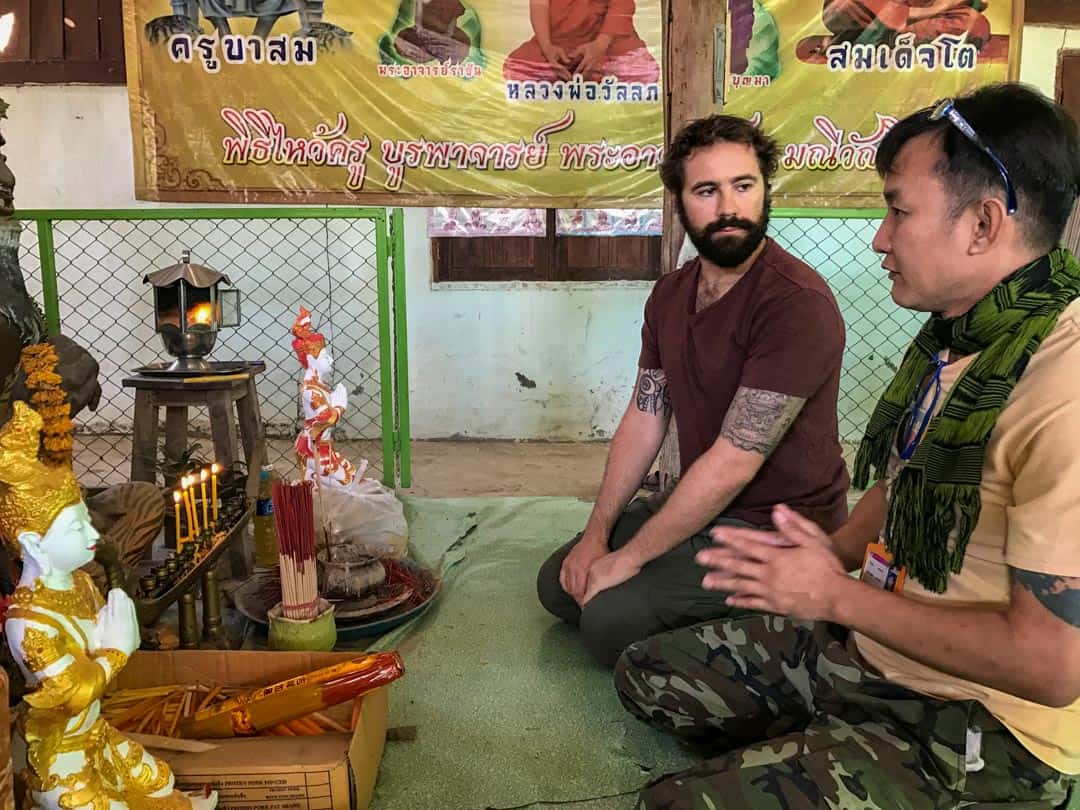 Buddhist Blessing Sak Yant In Chiang Mai