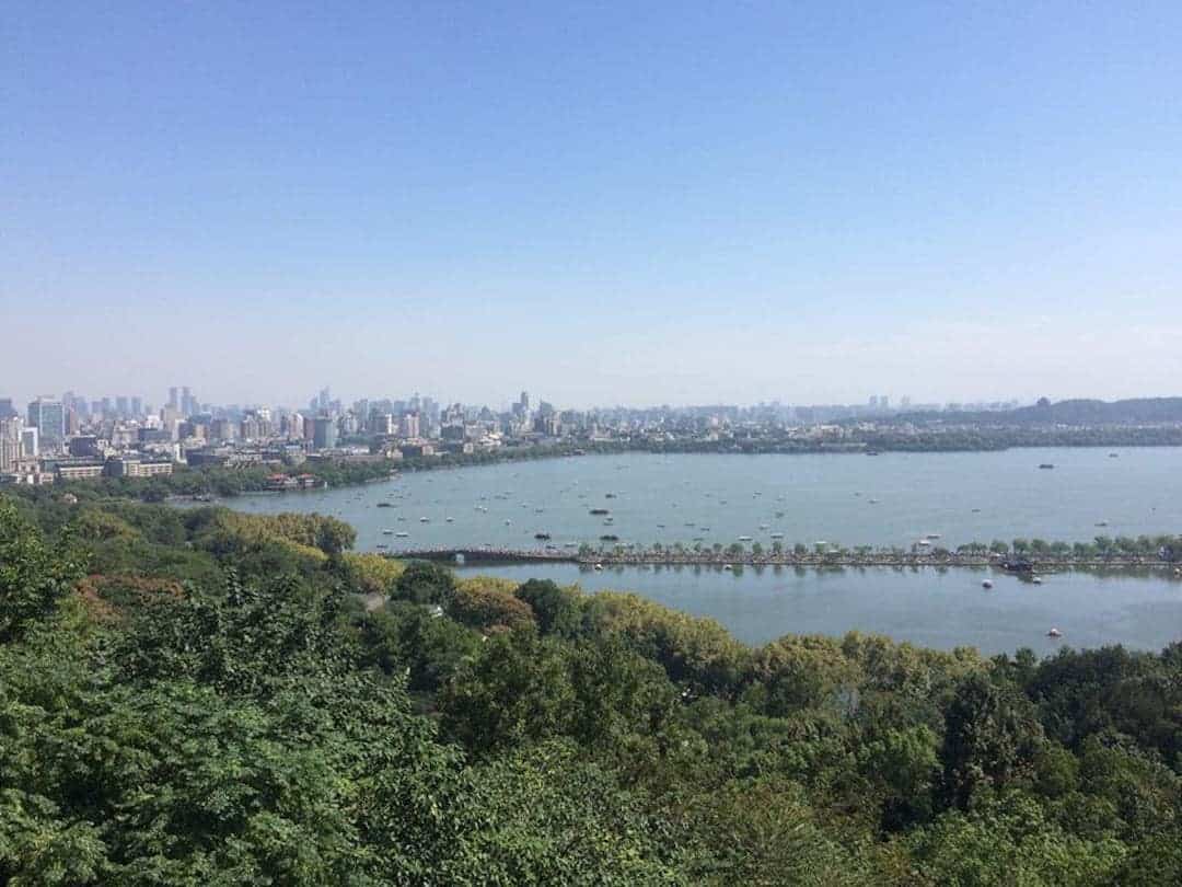 View Of The West Lake From Near Baochu Pagoda - Things To Do In Hangzhou
