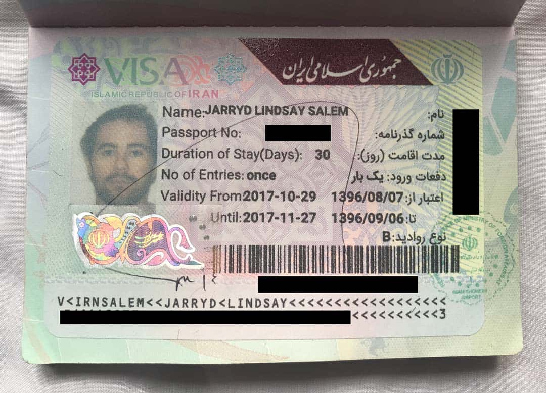 tourist visa for iran for irish citizens