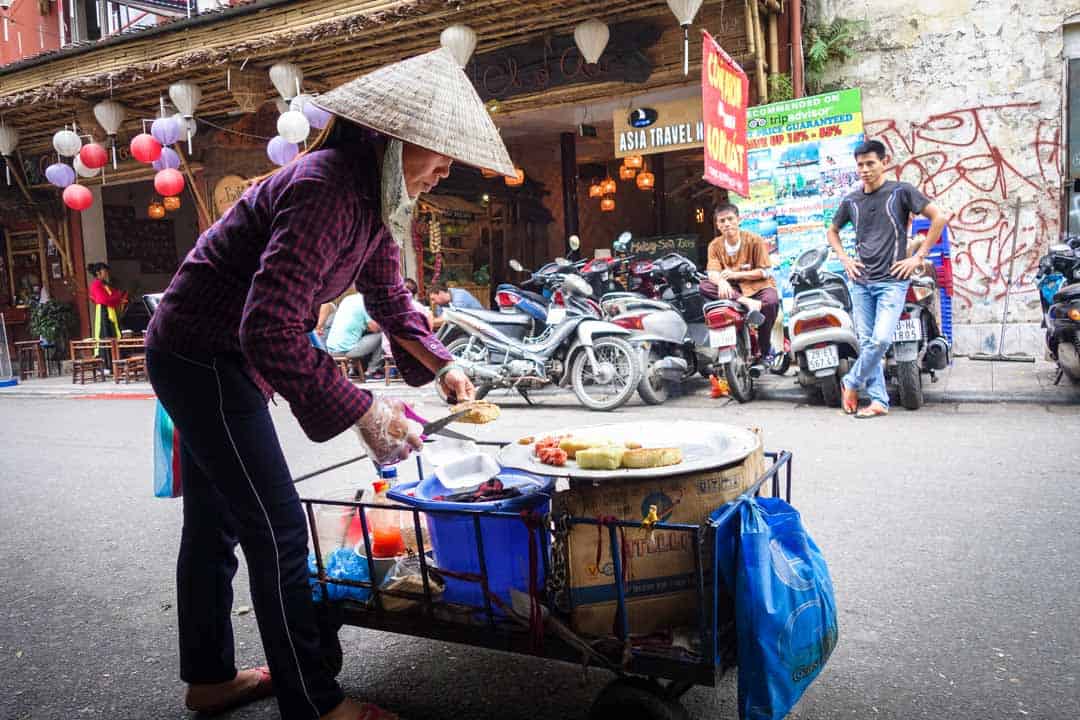 Lady Selling Street Food