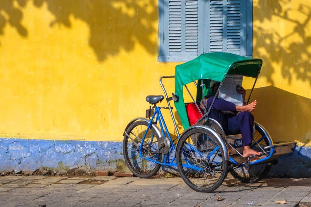Man In Rickshaw