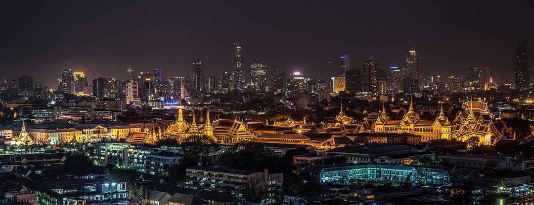 Bangkok, Panoramic View, Night, Thailand Capital, Thailand