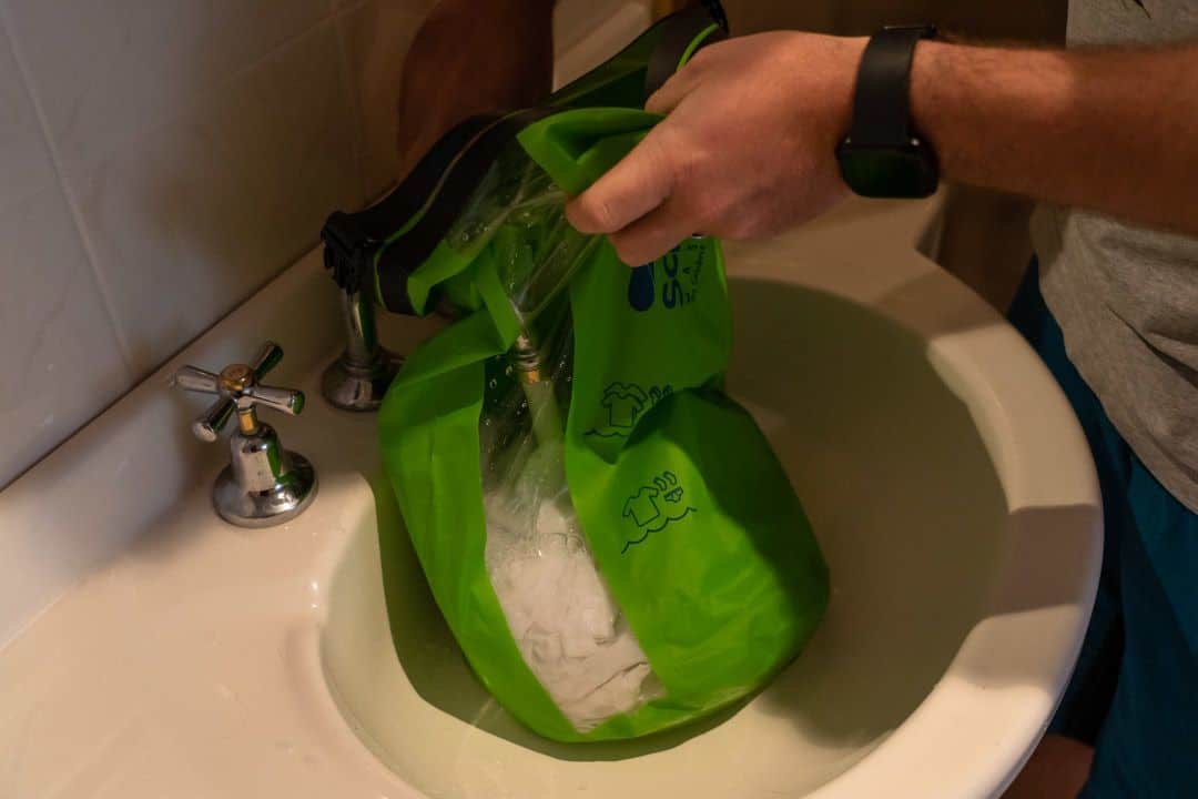 Portable Washing Machine – The Scrubba wash bag for travelling
