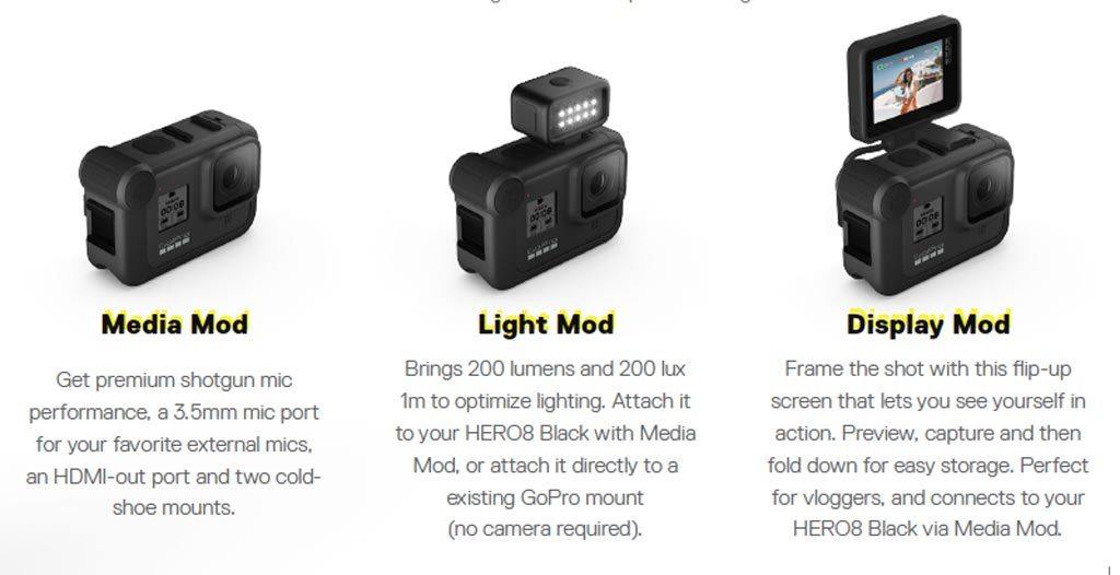 GoPro Hero9 black vs GoPro Hero8 black - all specs compared - el
