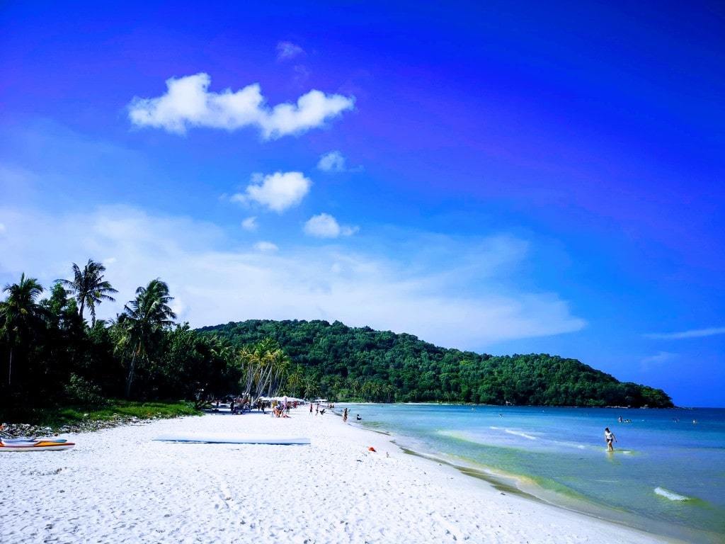 One Of The More Beautiful Beaches In Phu Quoc, With Beautiful White Sand, And Crystal Clear Water.