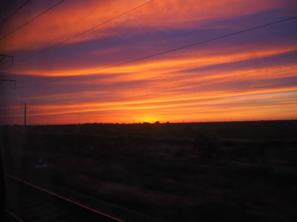 Sunset Train Nukus