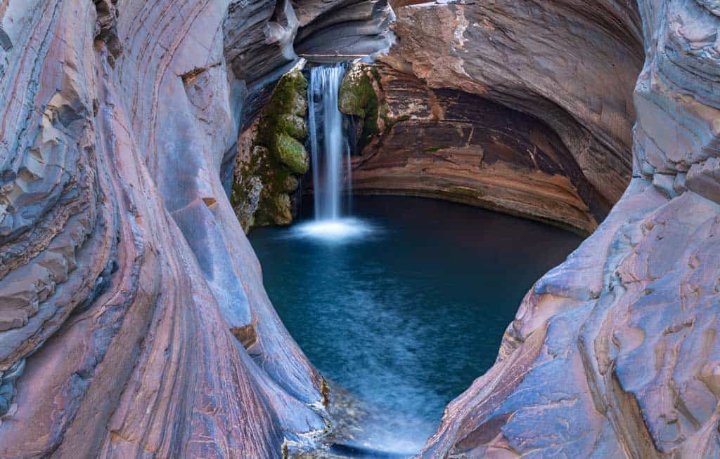 Waterfall And Swimming Hole In Karijini National Park 